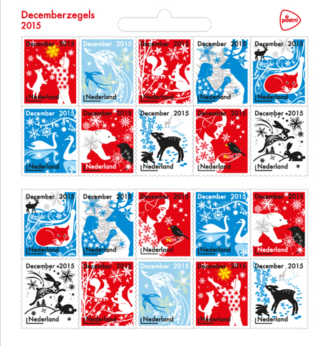 December Stamps for PostNL