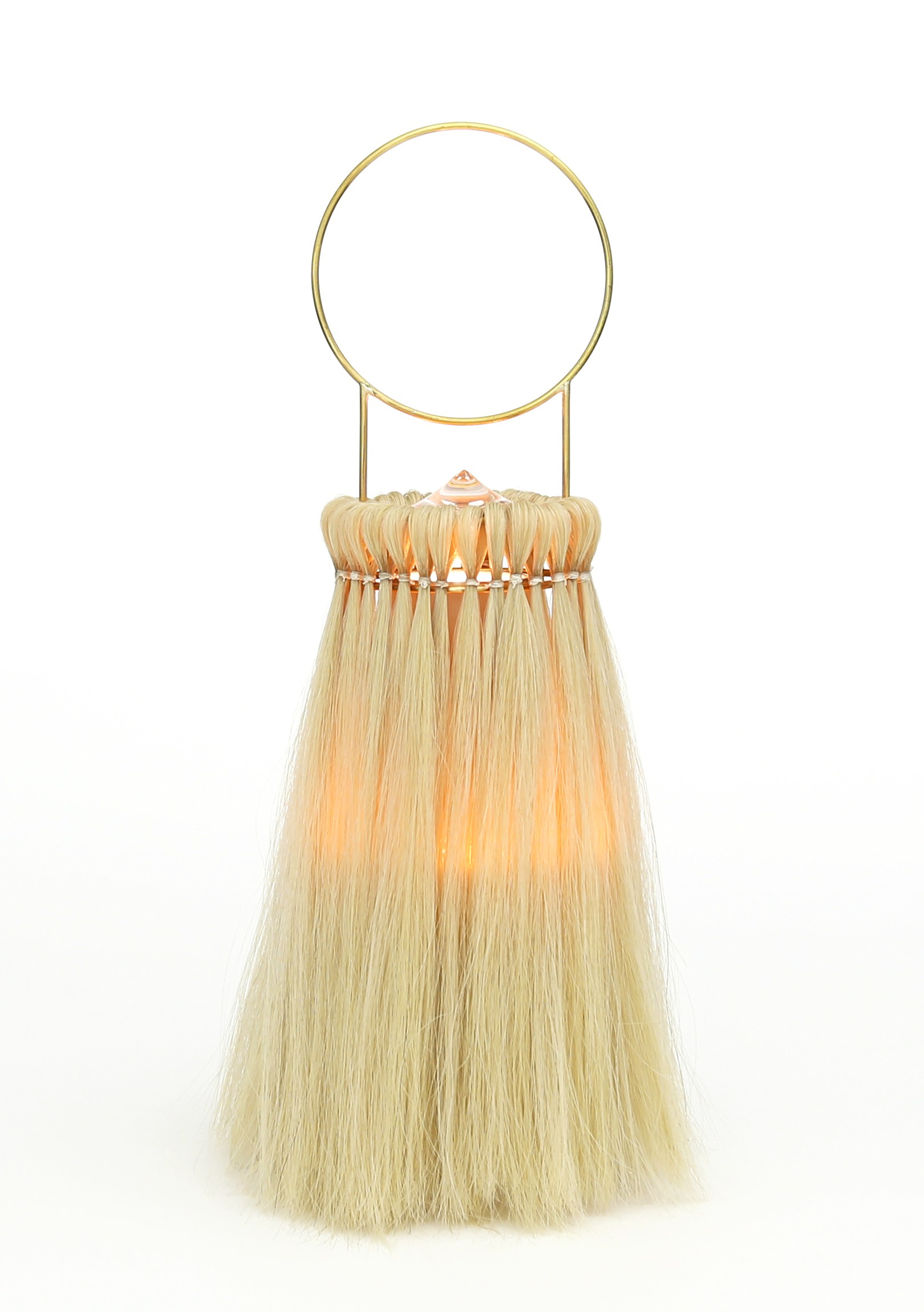 ASOS EDITION extreme fringe bag with natural handle